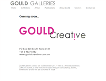 Tablet Screenshot of gouldgalleries.com